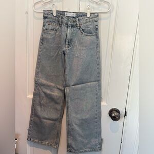 Zara kids iridescent jeans size 9